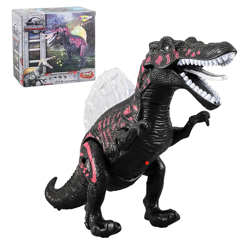 spinosaurus Dinosaur world Velociraptor Toy Electric Walking dragon Toys For Children Christmas Gifts  toys for children