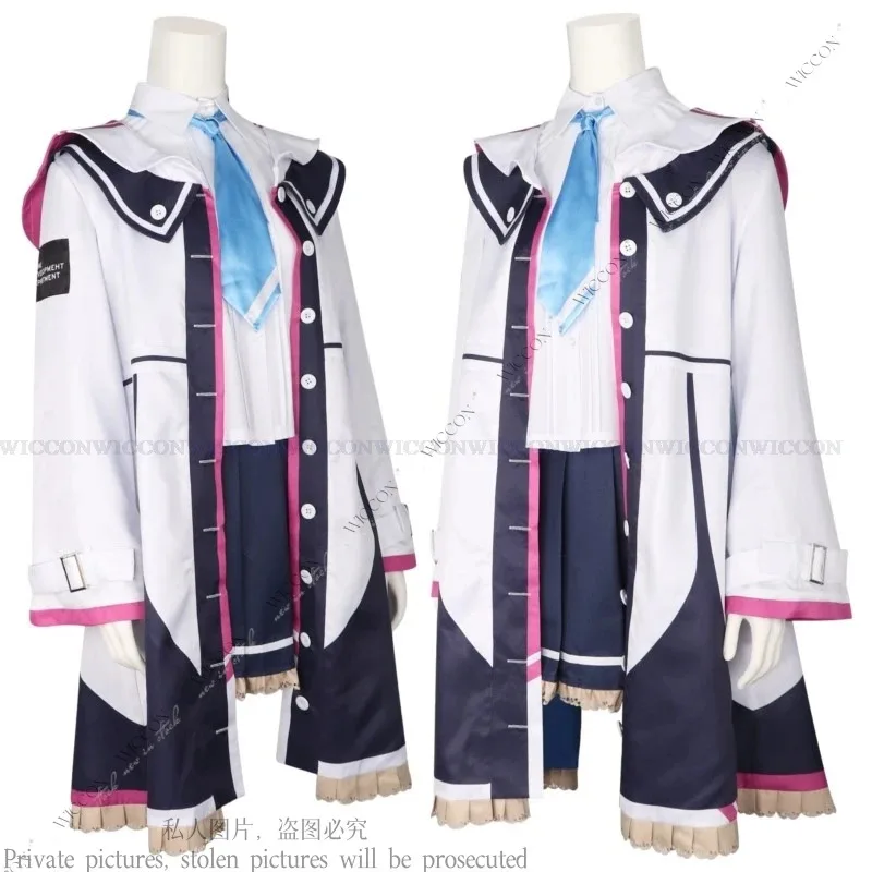 qq023Anime Blue Archive Game Momoi Saiba Midori Cosplay Costume Wig Jacket Coat Halloween Party Carnival Outfit Headwear