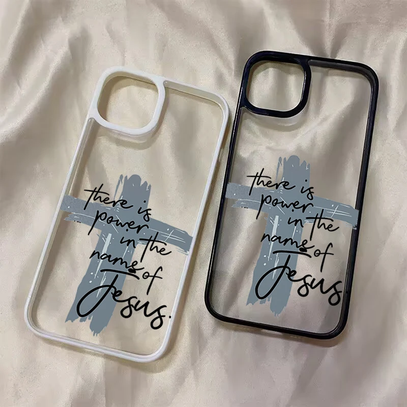 Religious Jesus Cross Clear Case for Samsung Galaxy S23 S24 Plus S25 Ultra S26 FE A37 A36 A27 A26 A57 A56 A16 A15 A35 A55 Cover