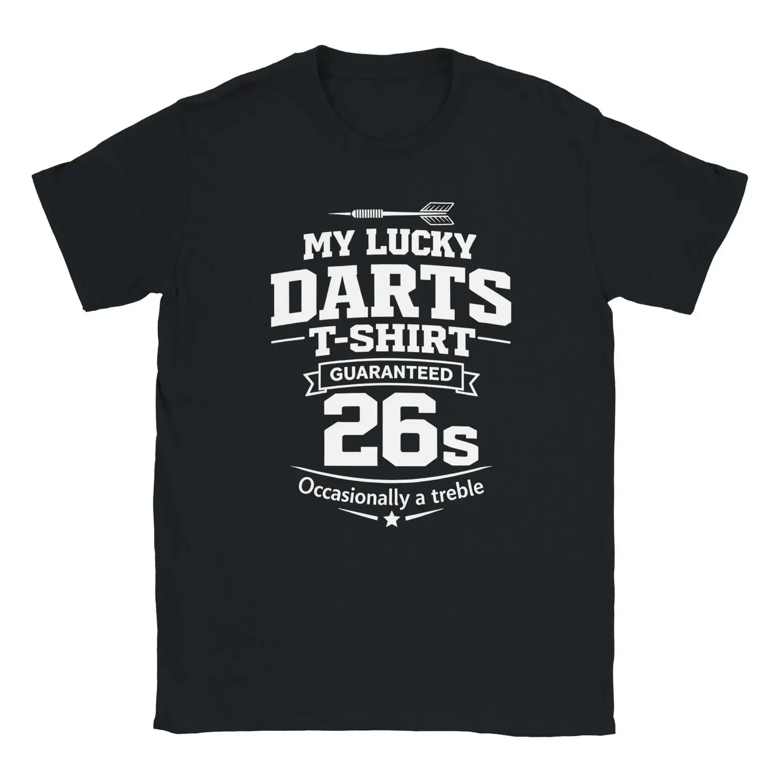 My Lucky Darts T Shirt 26 Funny Treble Joke Dart League Player Pub Game Top vintage Washed Top For Everyday Wear graphic