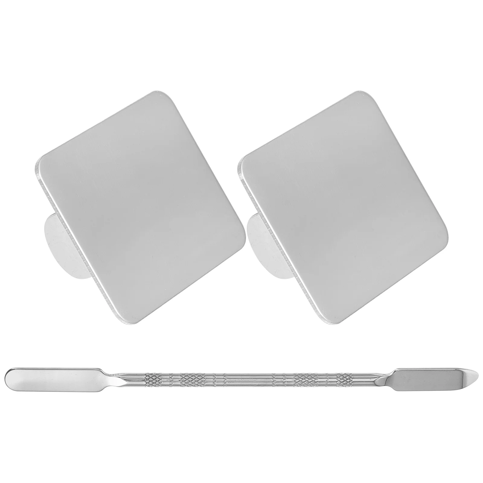 Ring Palette Eye Shadow Stainless Spatula Foundation Mixing Gel Nail Manicures Tools Makeup Tray for Plate Eyeshadow Steel