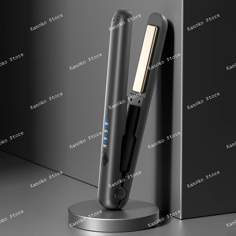 مكواة تجعيد لاسلكية، مكواة تجعيد USB مزدوجة الاستخدام، مشبك صغير محمول، مكواة فرد الشعر