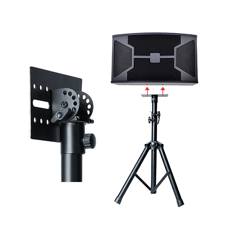 금속 마운트 삼각대 폴 DJ 스피커 스탠드 어댑터 탑 캡 회전식 35mm 견고한 금속 건설 음악 악기