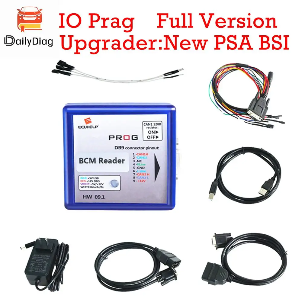 IO-PROG Full Version Terminal Programmer For PSA BSI I/O Prog Full license  Io/prog for GM/ Opel Ioterminal with ECU TCM BCM EPS