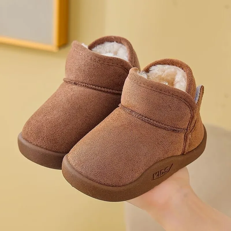 

Cozy Winter Snow Boots for Baby & Toddler - Plush Lined, Non-slip, Warm Cotton Short Shoes for Boys and Girls