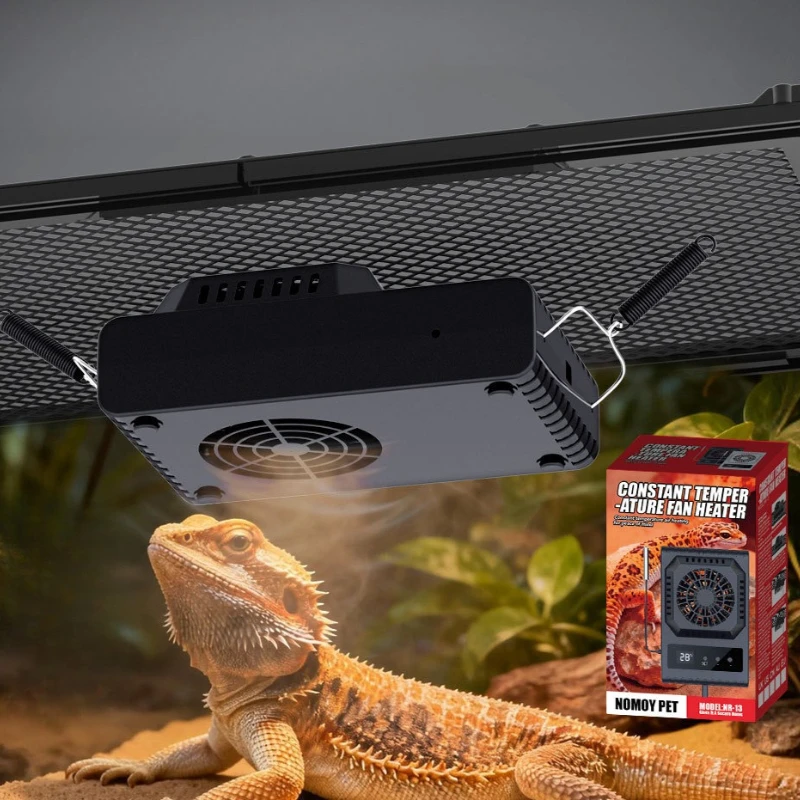 

Reptiles LCD Display Temperature Control Fan with Climate Control Heating Cooling System for Pet Breeding Bird Cage Accessories
