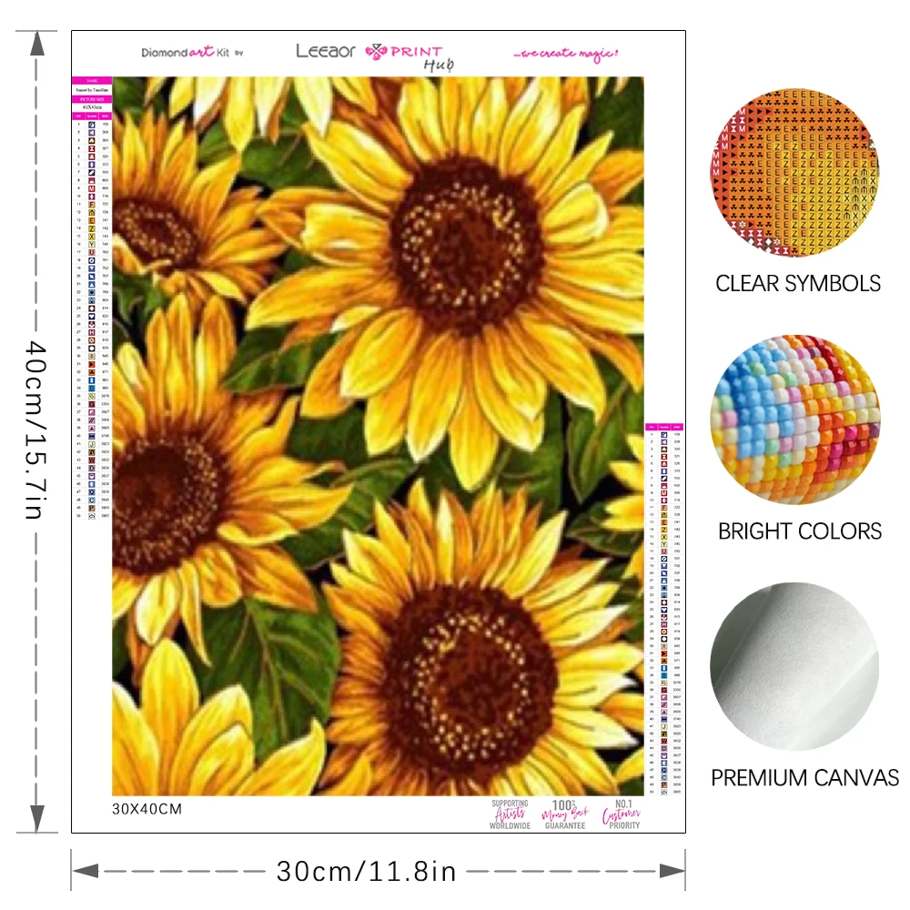 Sunflower Diamond Painting Landscape Art Picture Full Circle Diamond Mosaic Embroidery Cross Stitch Kit Home Handmade Decoration