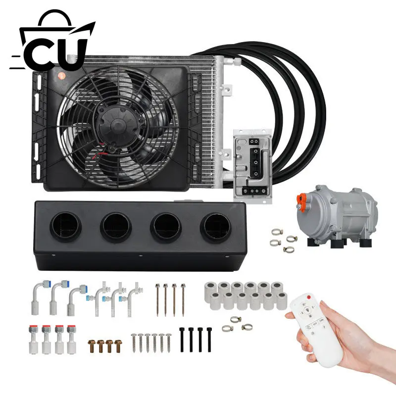 Six-hole 848 parking air conditioner 12V24V independent refrigeration modification