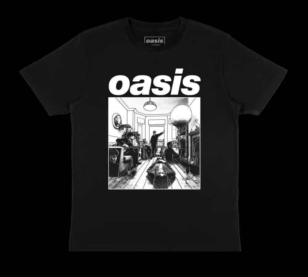 Hot-selling Fashion Short Sleeve 2025 Oasis Tour Peripheral limit T-Shirts Trendy Cotton T-Shirt Women\'s Versatile Loose top