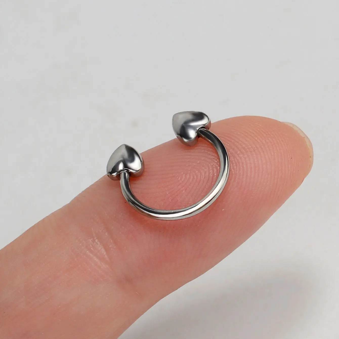 1PC Stainless Steel Star Heart Septum Piercing Nose Ring Cartilage Horseshoe Earring For Women Men Body Jewelry Punk Accessories