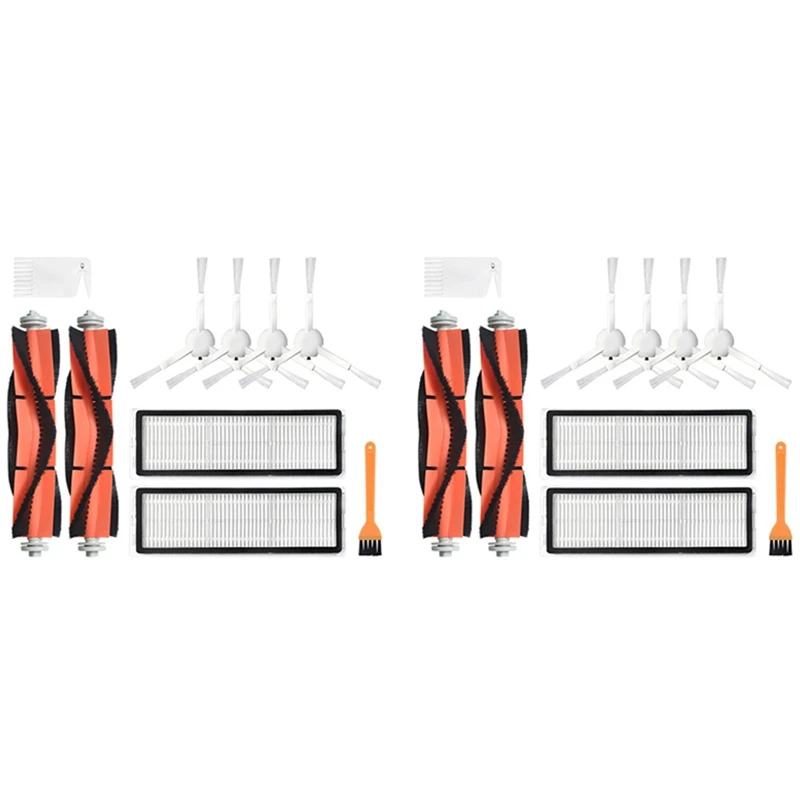

2025-20 Pack Main Brush Side Brushes Filter For Xiaomi Mijia 1C STYTJ01ZHM Robot Vacuum Cleaner Parts Accessories A