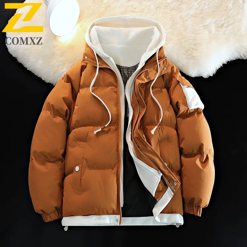 COMXZ 2025 Зимняя пуховая куртка с капюшоном