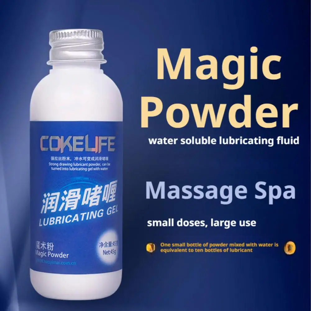 1/2pcs Magic Powder Lubricant Mix With Water 5g Create 50g water based Lubricants fisting For Sex Anal Gel & Body Massage Oil