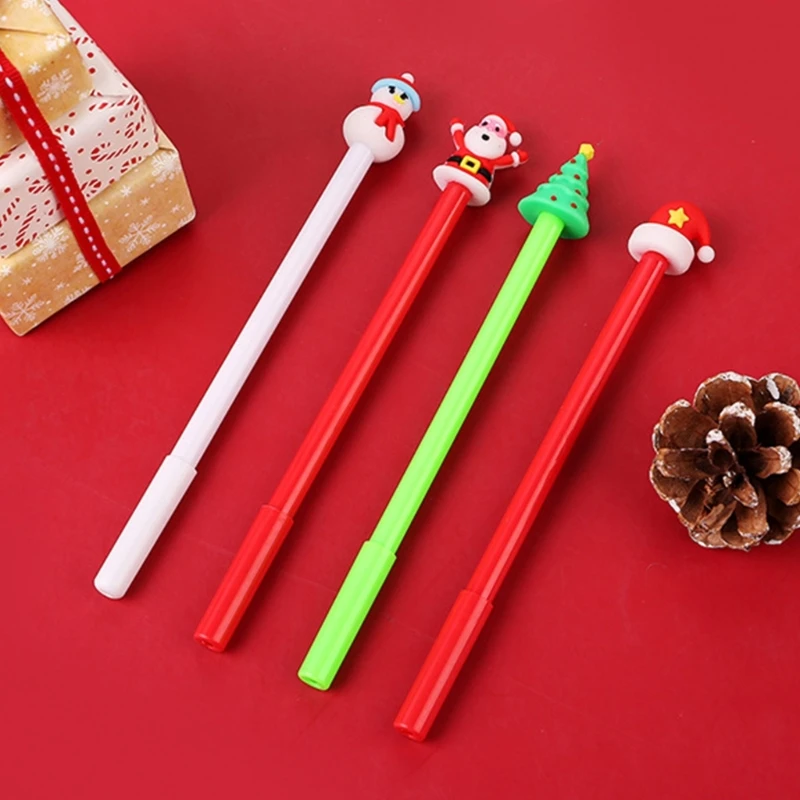 4Pcs Cartoon Gel Pen 0.5MM Needle Tip Quick Drying Write Smoothly for Student