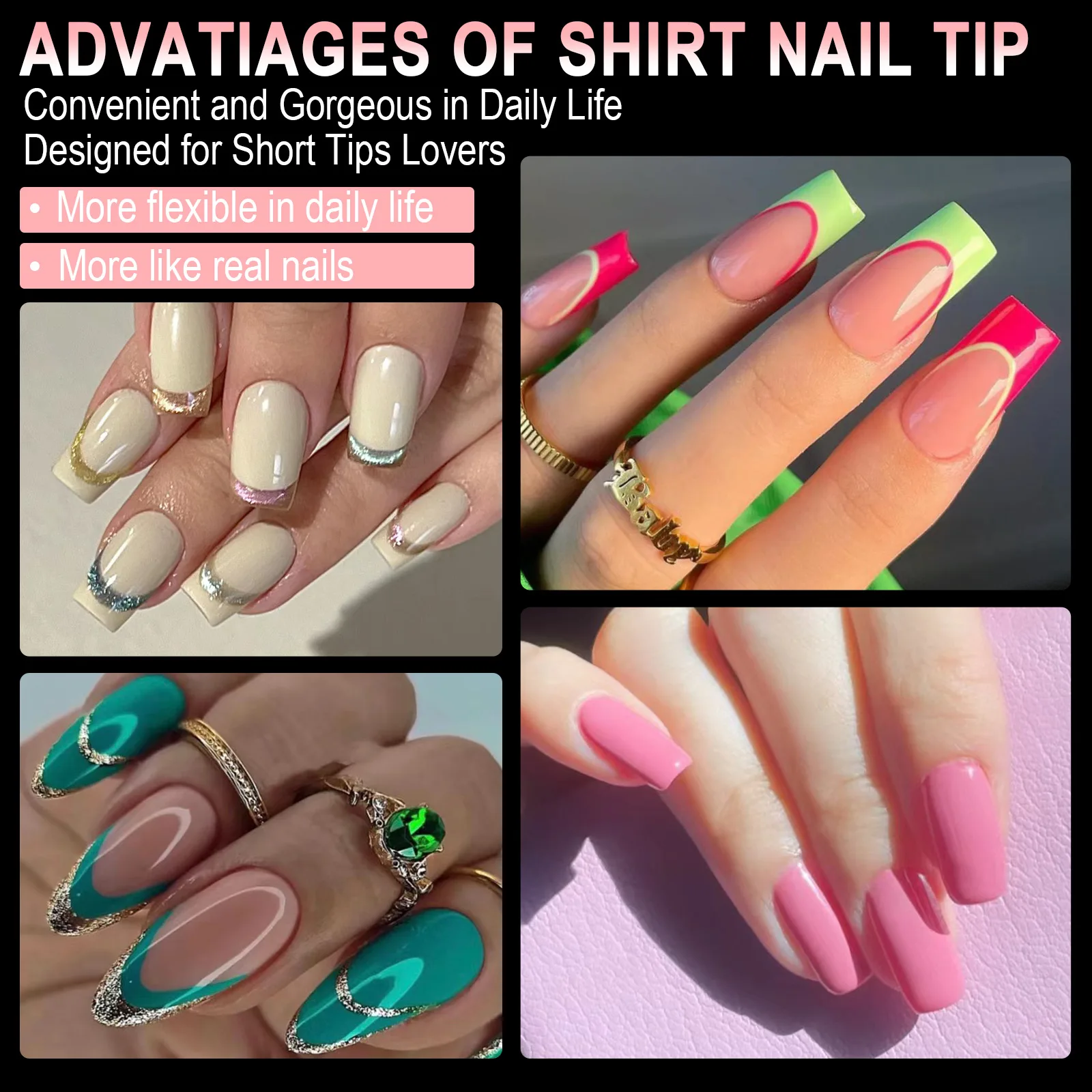

New Cross-Border f-Matte Nail Art False Nails 600pcs Sl Wear-Resistant False Nails for Beau Tools And Supplies