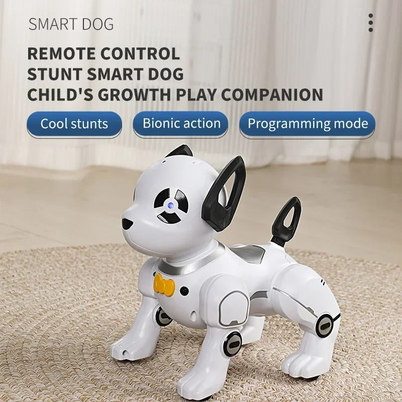 Novo paneda y8359 animais eletrônicos animais de estimação rc robô cão voz controle remoto brinquedos música música brinquedo para crianças brinquedos rc presente aniversário