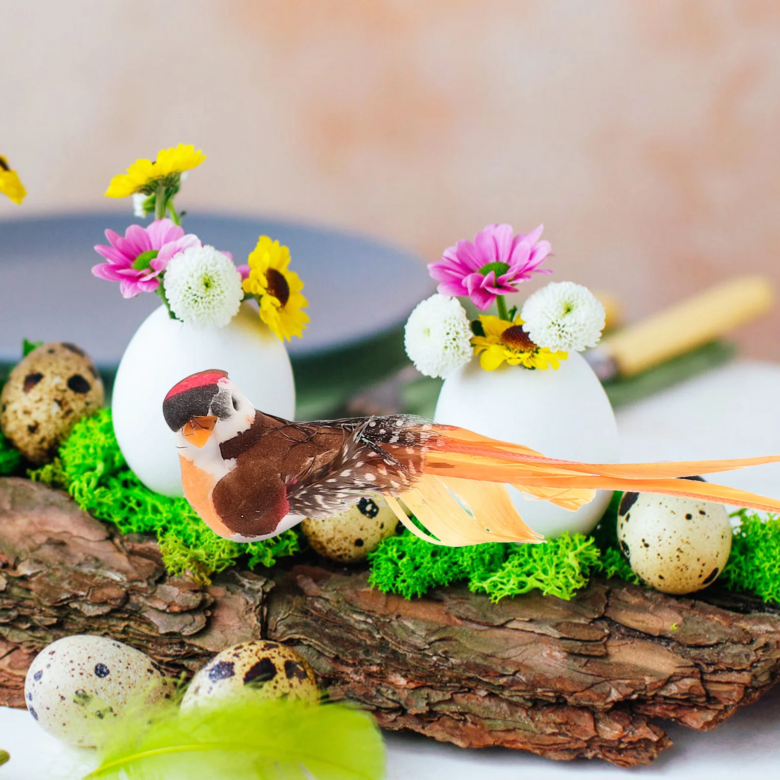 

12 pcs Realistic Foam Fake Ornaments Small Bird Models For Tree Garden Decorative Birds Artificial Birds Gardening Decorations