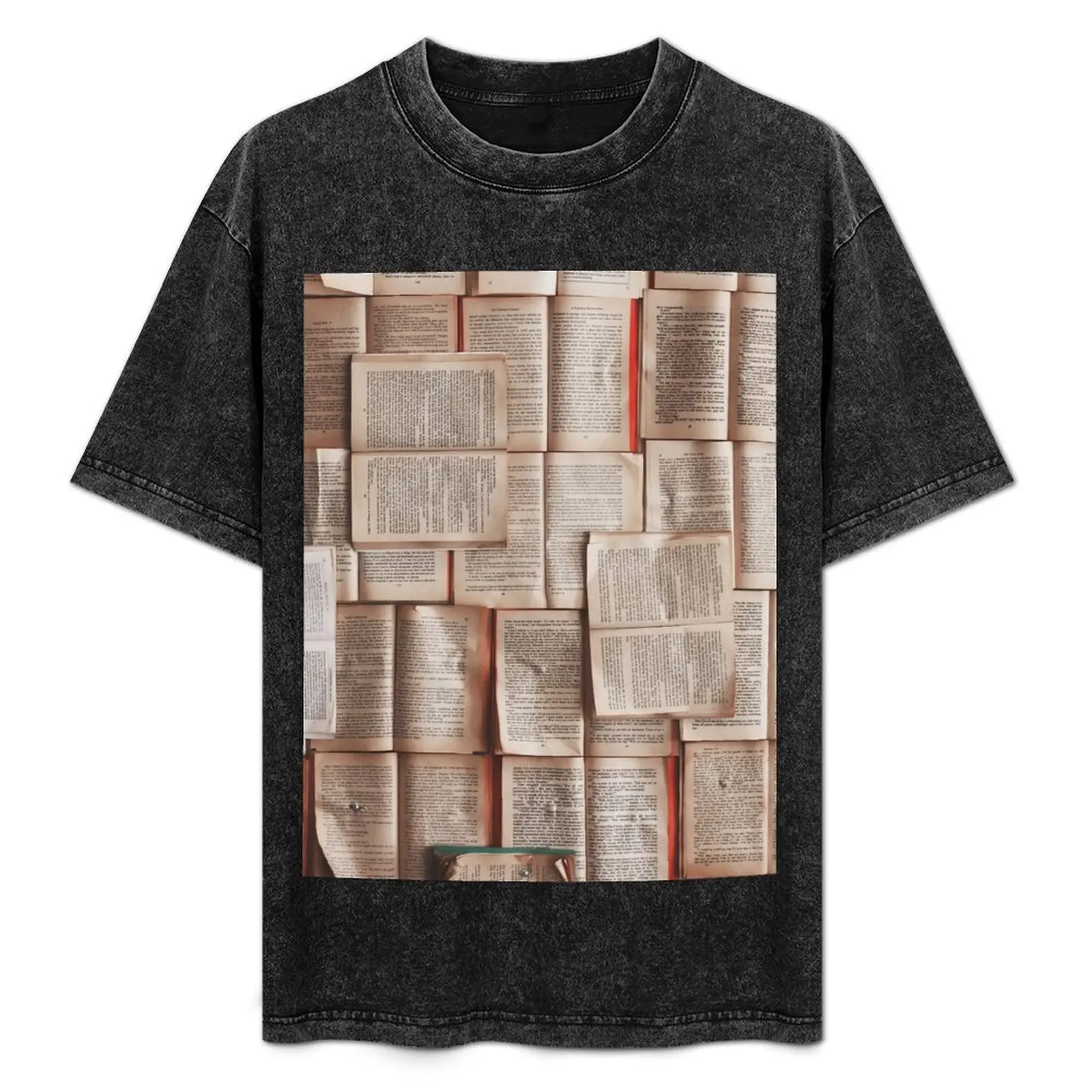 

Open Books Library Bookworm Reading T-Shirt Casual Simple Design Short Sleeve Shirt