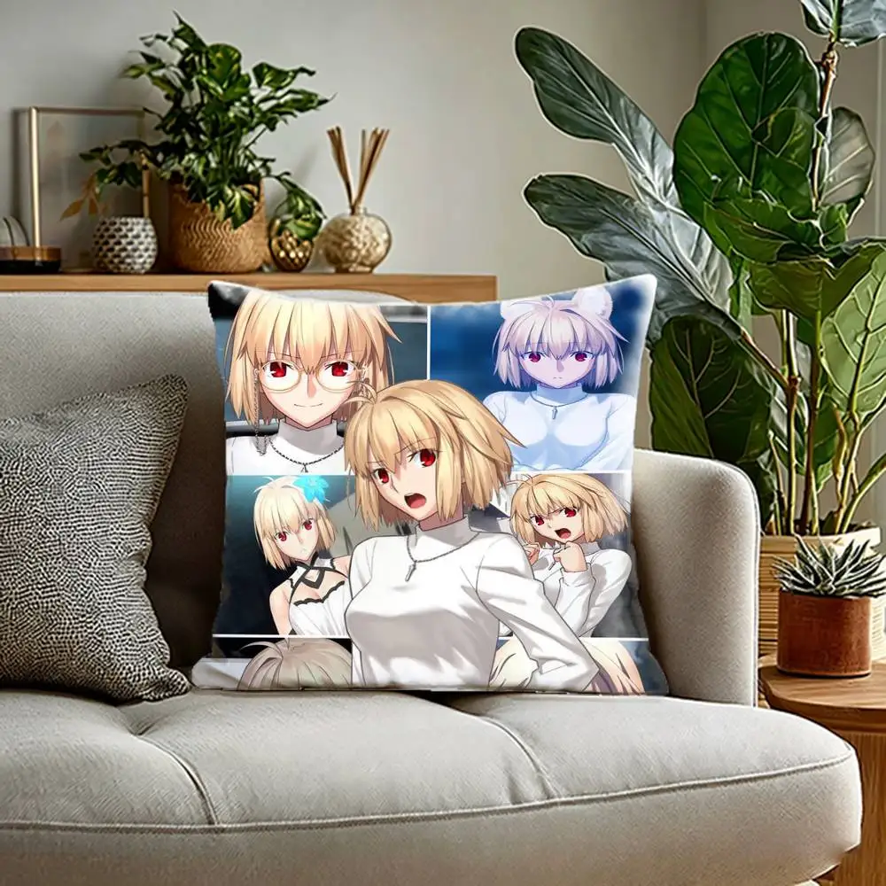 Arcueid Brunestud Hisui Kohaku Tsukihime  Pillow Case Anti-dustmite Pillowcase Invisible zipper silky Sofa cushion