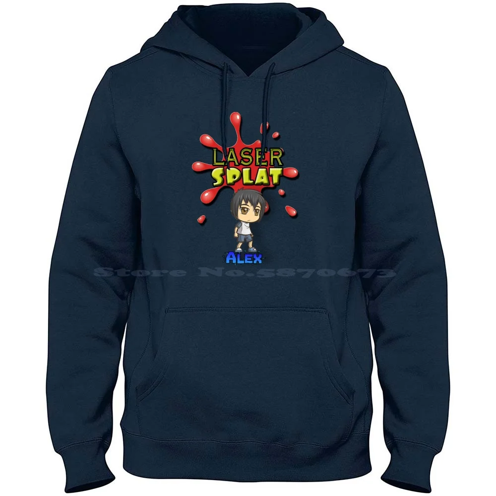 

Laser Splat Character-Alex, толстовка с капюшоном из 100% чистого хлопка, футболка для видеоигр, Splat Silly, забавные, крутые, детские, телефонные приложения, магазин Google Play