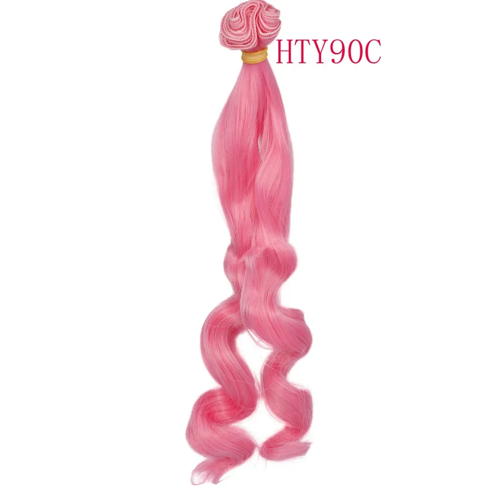 Russian Handmade Doll Hair 25 Cm High Temperature Curly Hair For 1/3 1/4 1/6 BJD Diy Curly Doll Wigs Tree