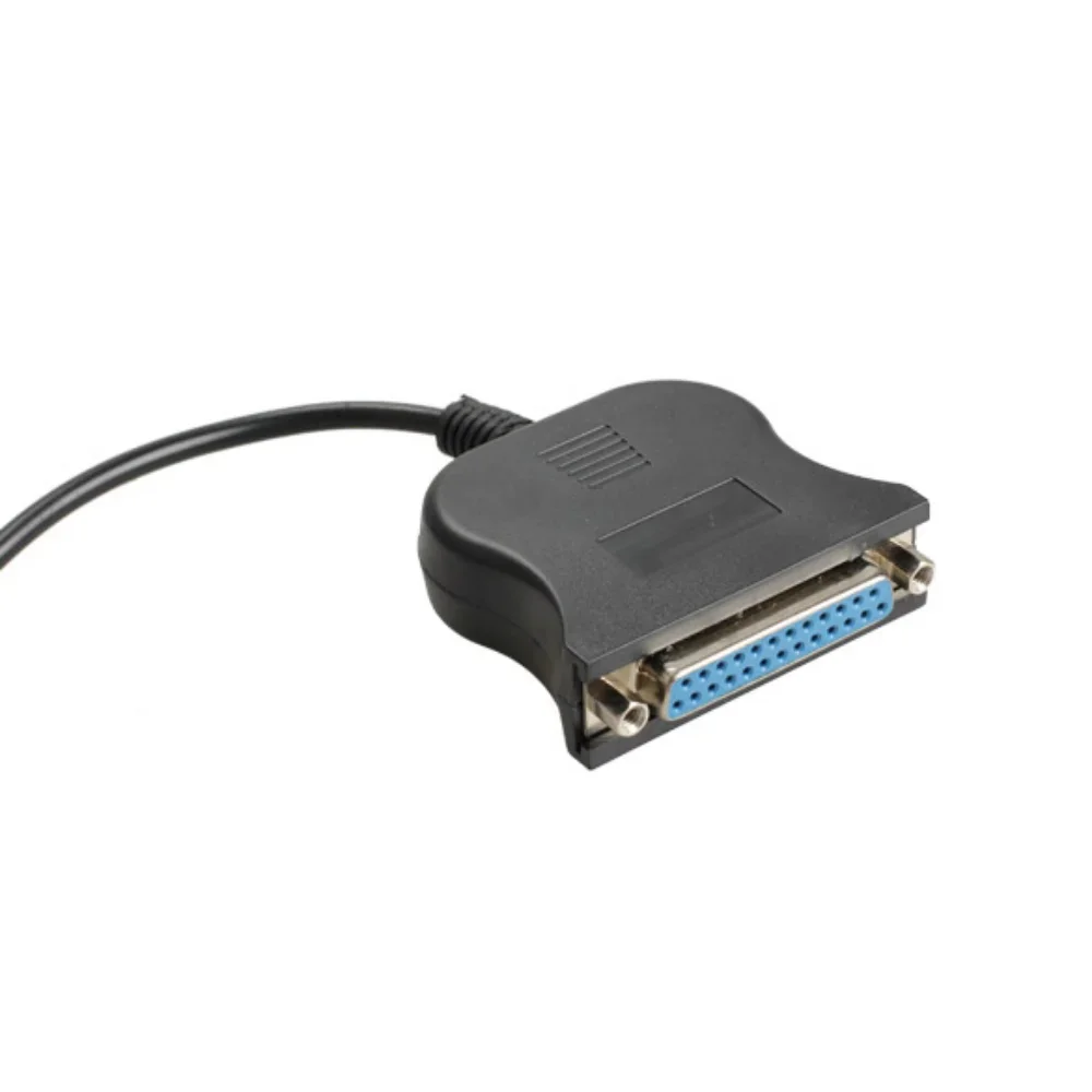 USB A To IEEE 1284 Parallel 25-Pin LPT Print Converter Cable USB to DB25 Female Port Adapter Cord for Desktop PC Printer Office