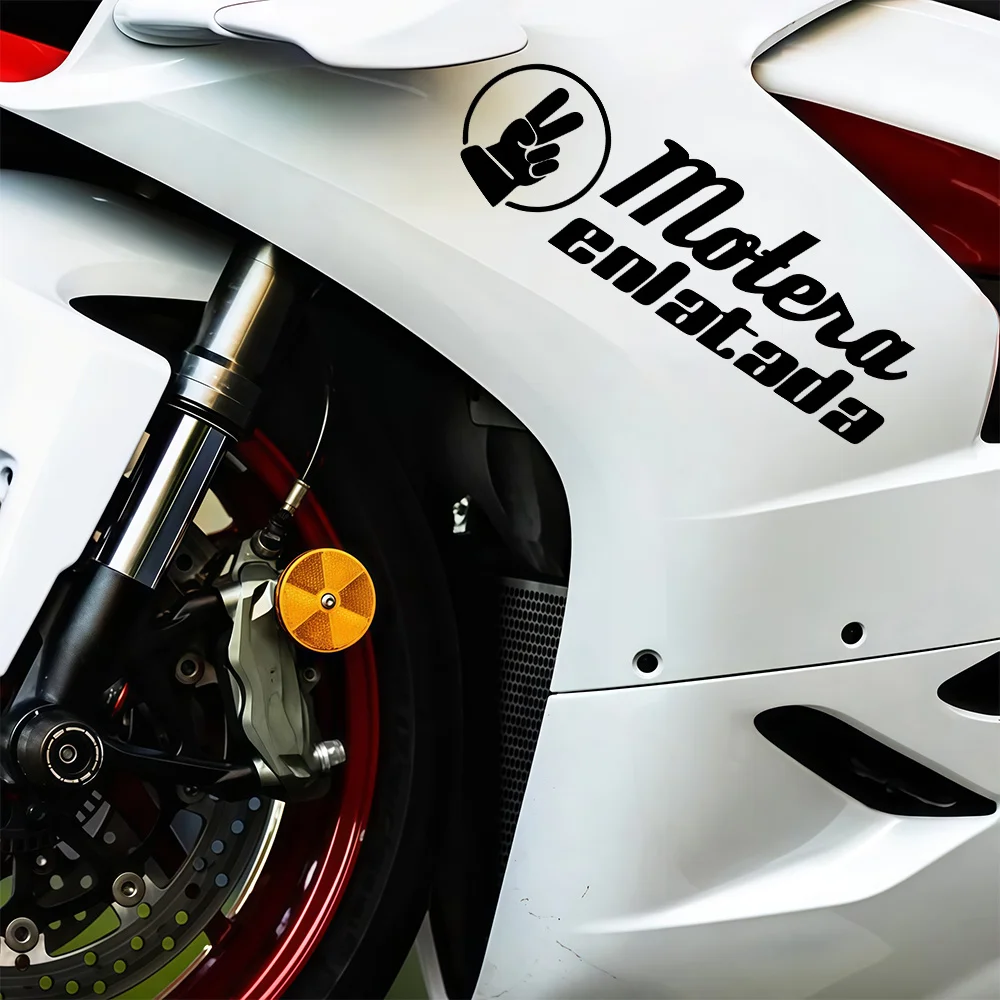 

Motera Enlatada Spanish Vinyl Sticker, Waterproof Anti-Scratch Decal for Motorcycle, Helmet, Scooter and Car Window