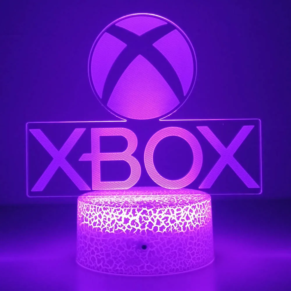 Game XBOX Home Game Best Present for Boy LED Night Light USB Directly Supply Cartoon App Control Children Birthday Gifts 3d Lamp