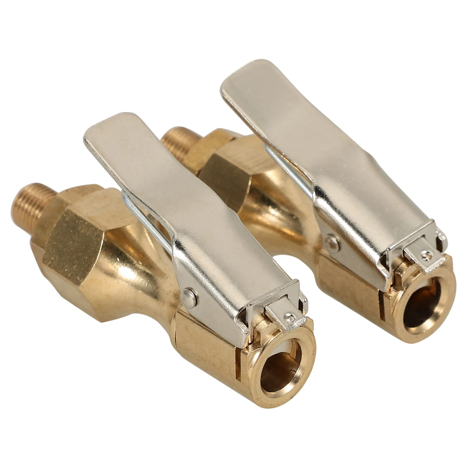 

2pcs Tire Inflator Quick Connect Locking Air Chuck For Car Tires Durable Copper Kit Clip Air Chuck For Bicycles Trucks Tire
