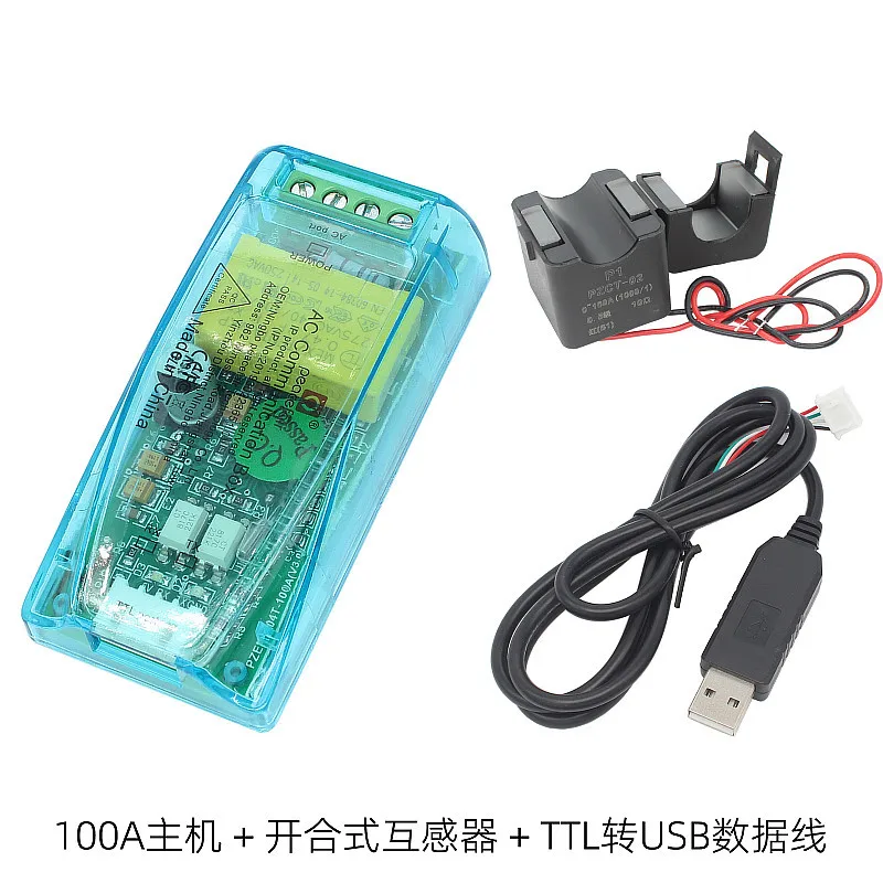 AC Voltage Current Energy Consumption Power Factor Parameter Acquisition and MonitoringTTLSerial Port Communication Module10A100