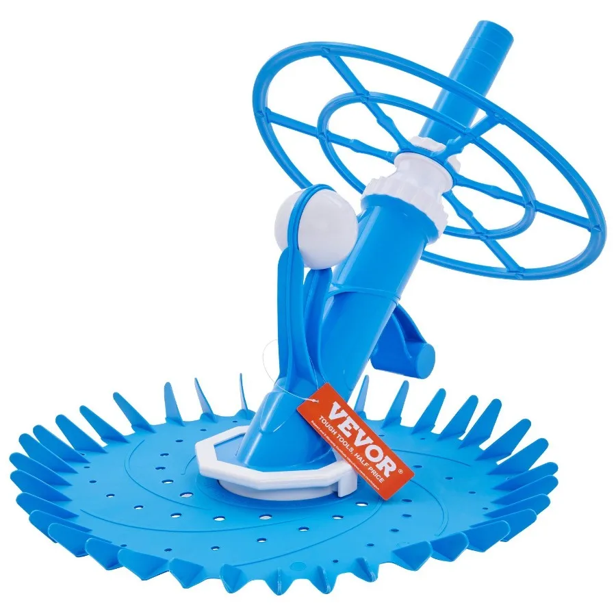 

Automatic Suction Pool Cleaner Low Noise Pool Vacuum Cleaner with Extra Diaphragm 10 x 32 in Hoses 36Fin Disc Side Climbing Po
