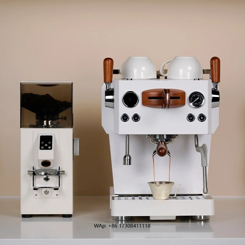 Semi-Automatic Espresso Machine Professional for Home Commercial Use Milk Tea Shops Electric EU/US Plug