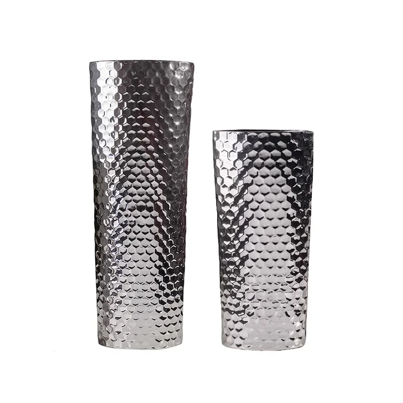 

Ceramic vase, Nordic entrance, living room, home, bedroom, silver decoration