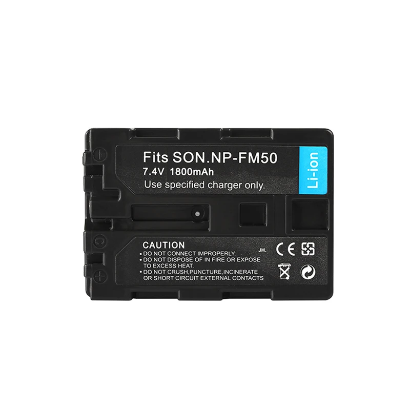 NP-FM50 NP FM50 Camera Battery 1800mah for Sony DCR-PC101 A100 Series DSLR-A100 MVC-CD200 FM55H FM30 FM51  NPFM50 Batteries