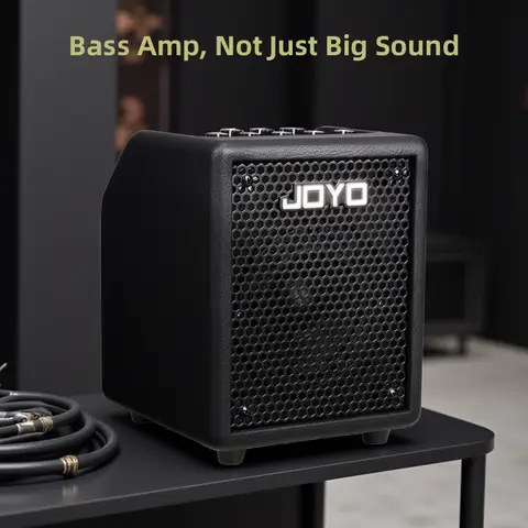 JOYO BA-30 VIBE CUBE Bass Guitar Amplifier 30W Portable Electric Bass Amp Built-in Speaker Gain Tone Control for Bass Practice