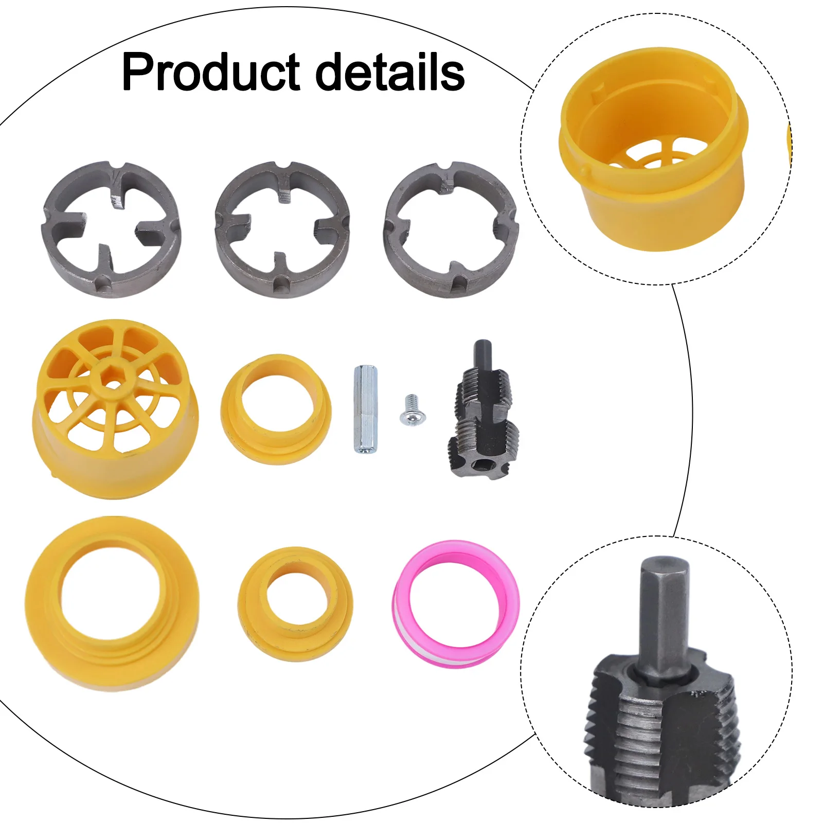 PPR PVC Pipe Threader Kit Electric Hole Opener Water Pipe Die For 4-point And 6-point PVC Pipes Plumbing Tool Parts