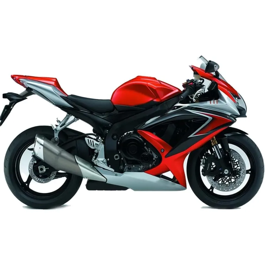 Carenados de inyección de plata y rojo caramelo, plástico ABS apto para Suzuki GSXR 600 750 06 07 GSXR600 GSXR750 2006 2007 K6, carenado de motocicleta