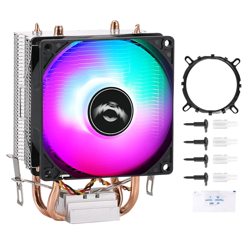 CPU Fan Cooler Is Suitable For Installing LGA775 1150 1151 1155 1156 1200 1700 1366 Silent Temperature Control Speed Regulation