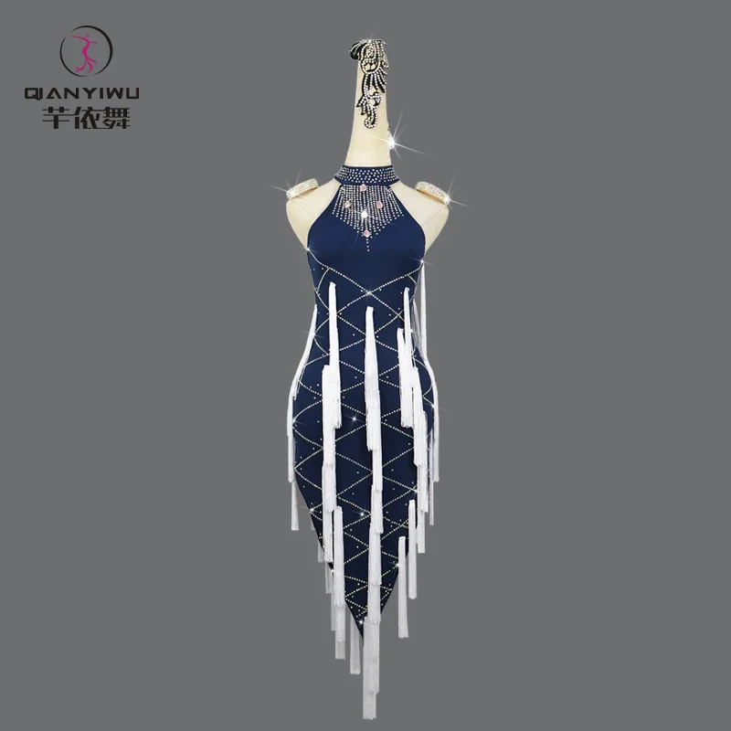 

2024 Stage Clothes Prom Dress Line Dance Costume Sexy Latin Competition Suit Party Evening Female Practice Skirt Girls Dancewear