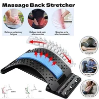 Masseur dorsal pour la relaxation musculaire, coussin de massage pour l'étirement du dos, support lombaire, soulagement de la douleur 3
