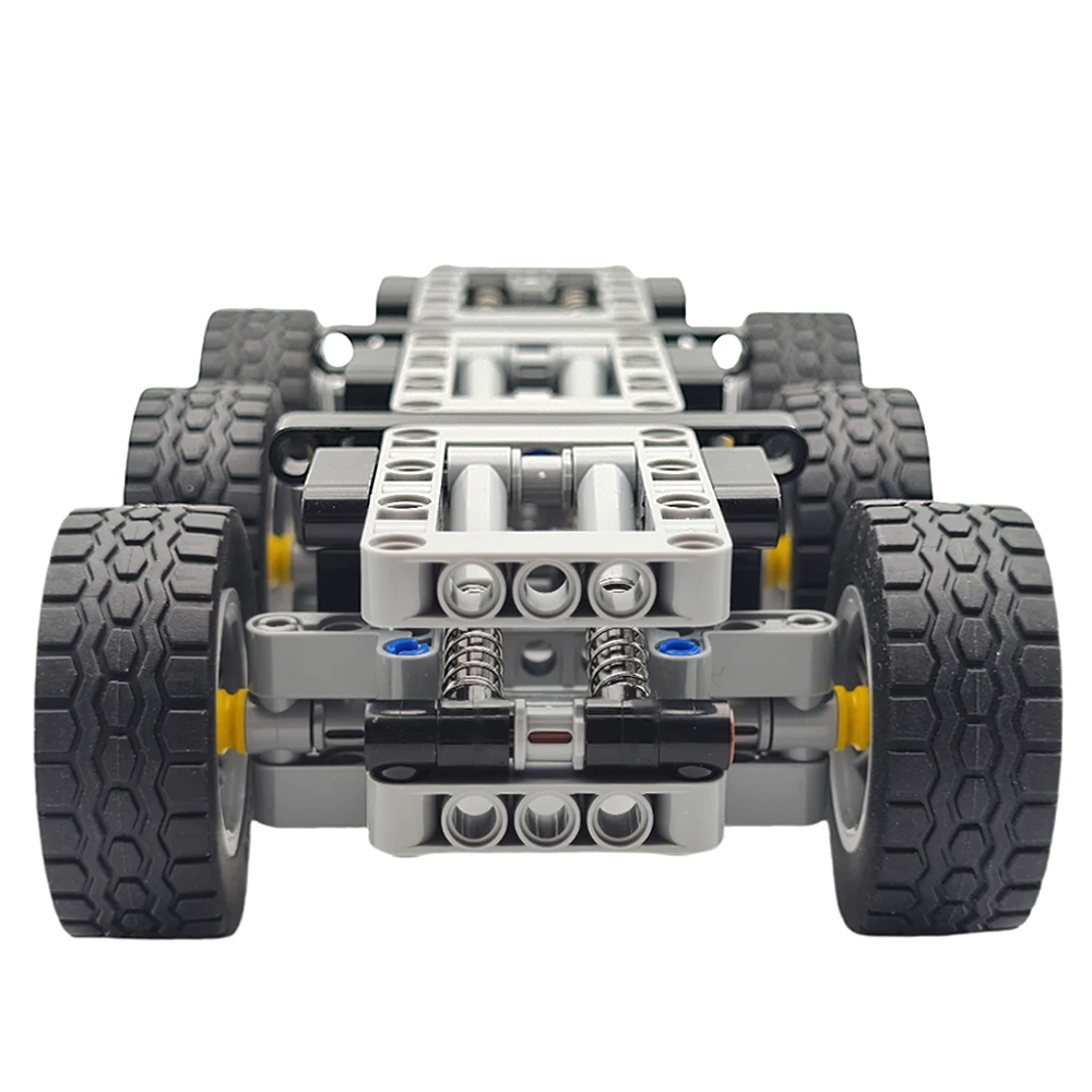 119 قطعة MOC عالية التقنية سيارة بنة عجلات مجموعة 3 المحور مقطورة لتقوم بها بنفسك التقنية دبوس رفع أجزاء Suspendettrailer ألعاب مكعبات