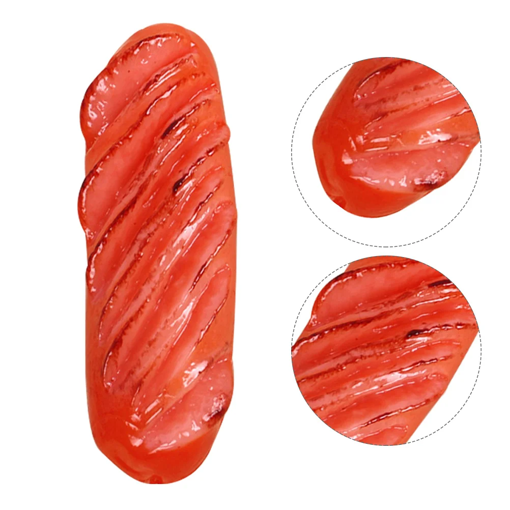 

4pcs Simulation Hot Dog Mini Roasted Sausage For Food Photography Prop Party Decoration Kitchen Shop Display Layout Teaching