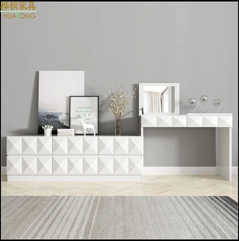 Internet celebrity multifunctional paint dressing table bedroom small unit modern minimalist bedroom dressing table