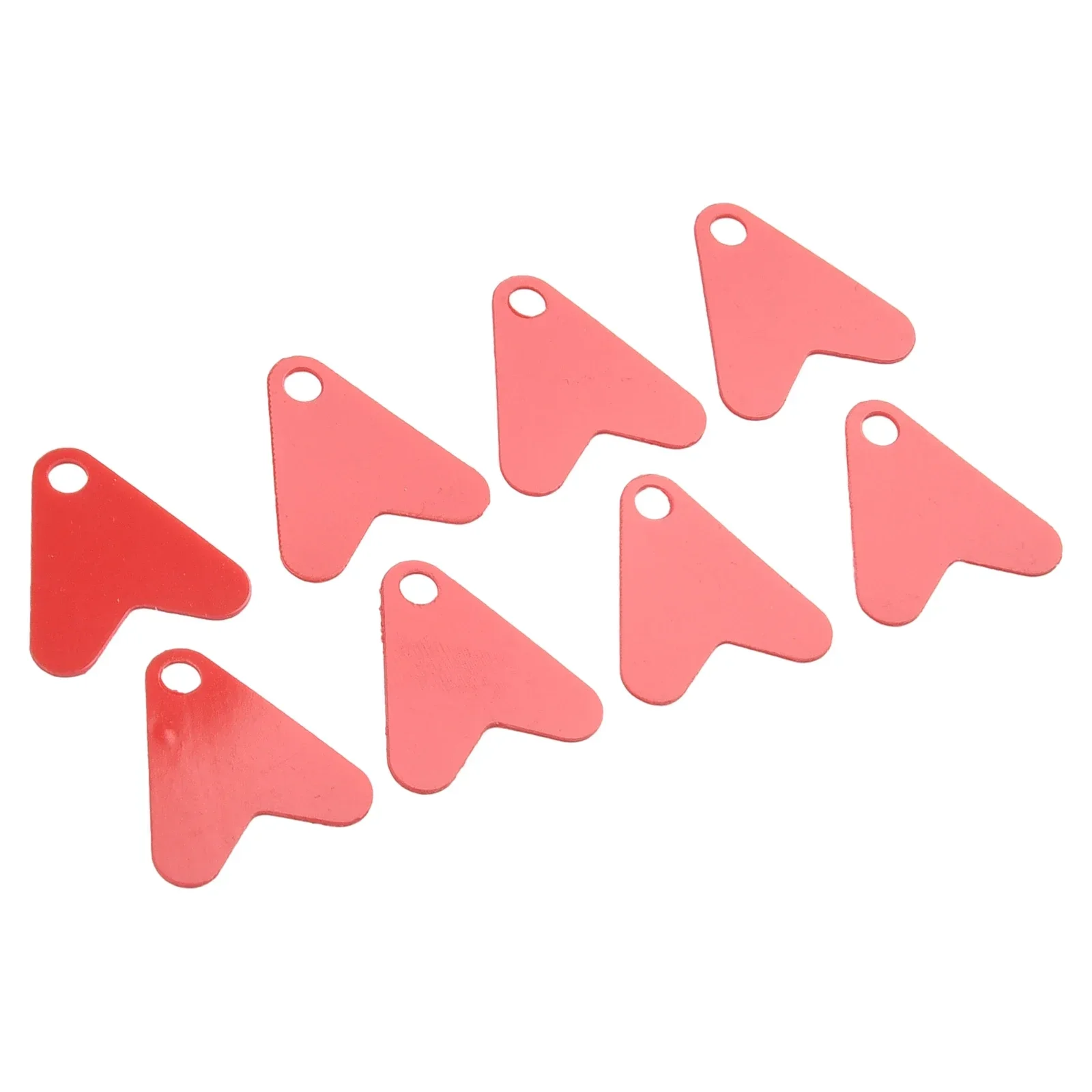 100pcs/lot Plastic Fishtail For Spinners Sequin Trout Spoon Fishing Lures Red Heart Sequins Attracting Fishes Pesca