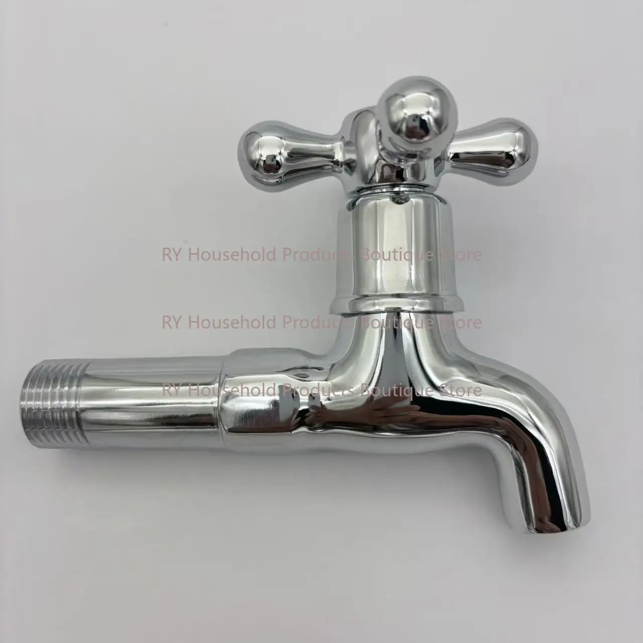 Brass 4-point Fast-opening Plum Blossom Wheel, Extended Faucet Faucet