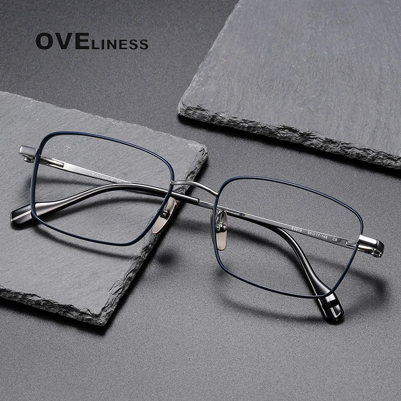 

Pure Titanium optical Glasses Frame Men 2024 New Retro Vintage Square myopia Prescription Eyeglasses frames Eyewear spectacles