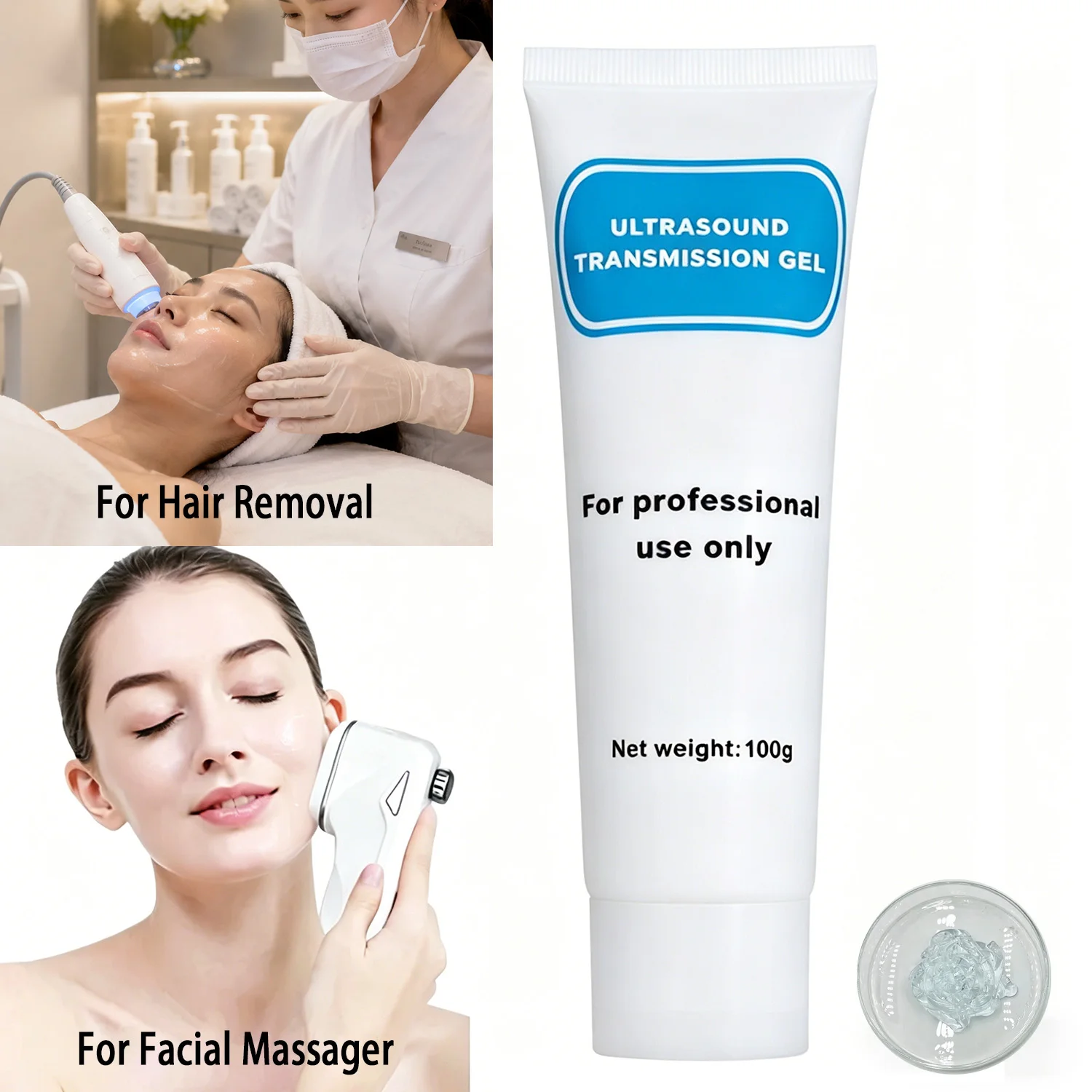 Laser Hair and Beard Removal Lubricant Couplant Gel Ultrasonic Medical Coupling Agent Fetal Heart Rate Pregnancy B-Ultrasound