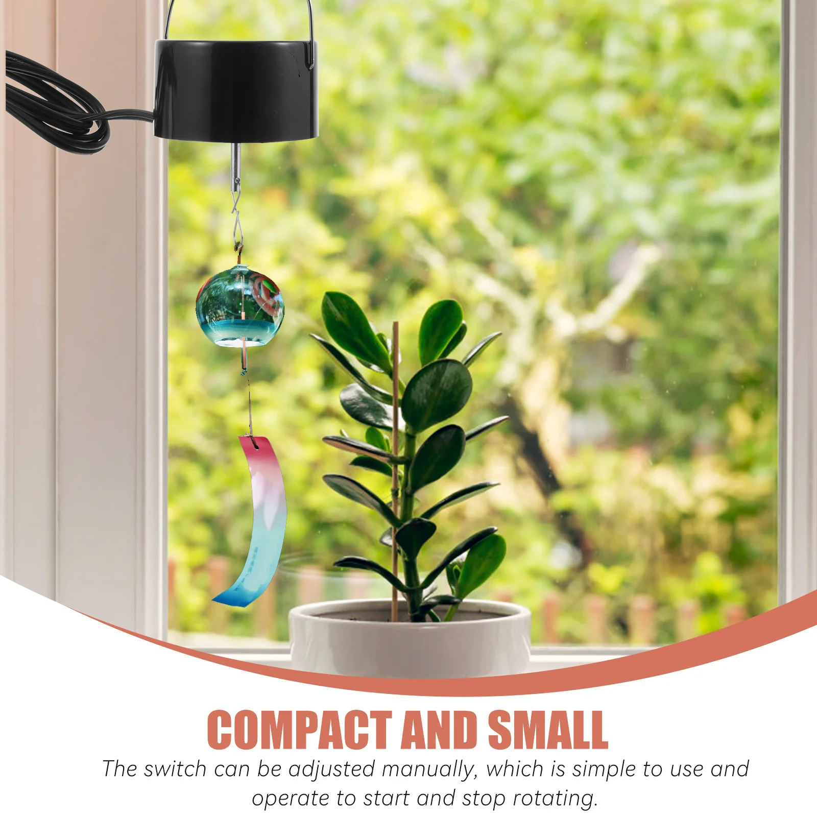 

Electric Motor for Wind Chime Plastic Hanging Rotating Heavy Duty Garden Lawn Porch Decoration Compatible Long Life Manual