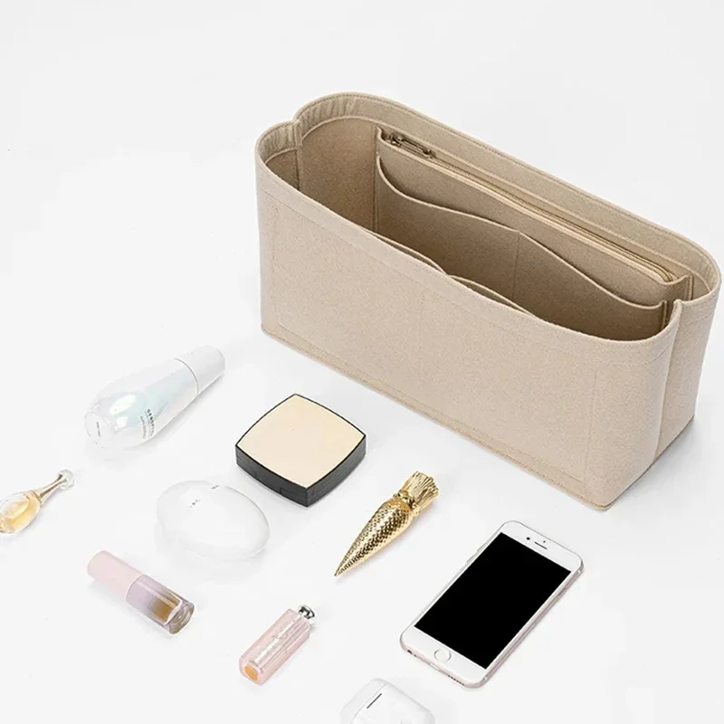 Bag Organizer Inner Liner Sorting Pocket Accessories For Goyard Tote Bag Women's Handbag Storage Fix Shape Lining