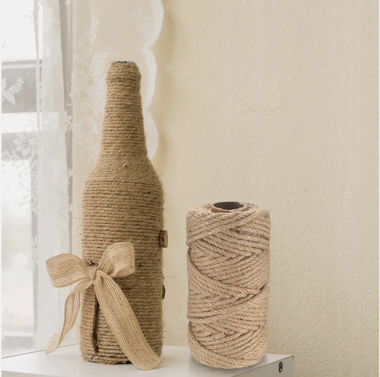 天然ジュート紐 4/5/6mm 頑丈な茶色のロープ - 猫の - Twine Jute Natural のレビューと価格